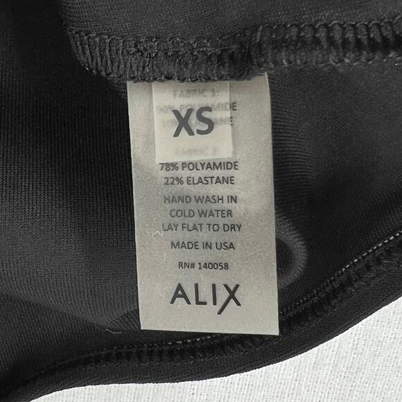 ALIX NYC Scoop Neck Tank Bodysuit XS Black Sleeveless Stretch Layering Capsule - Picture 10 of 16